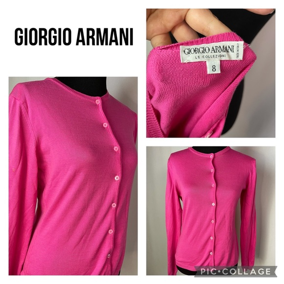 Giorgio Armani Sweaters - Giorgio Armani Le Collezioni Pink Sweater Size 8